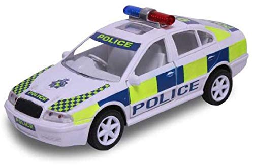 Image of Plastic Toy Police Toy car for Kids. Public Order Response Car Police, Pull Back Action Toys, with Soft Edges. Pack of 1, Weight Around 100 Grams & Length 15 CM. (Green)