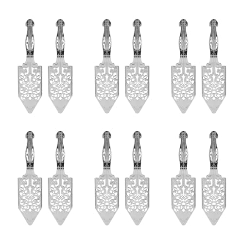 AutoSwan 12 Pieces Absinthe Spoons, Stainless Steel Absinthe Cocktails Spoon Making Kit Gothic Absinthe Fountain Spoon Dripper