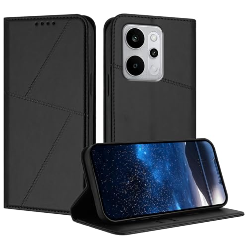 �Ή��@�� for Vivo S50 / V70 / V70 Elite �t���b�v���X�^���h�A�}�O�l�b�g���J�A�X���b�g�t���ی�P�[�X Black