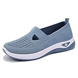 Generisch Orthopädische Schuhe Damen Sneaker Leicht Diabetiker Schuhe Bequeme Walkingschuhe Weite H Sportschuhe Vermascht Atmungsaktive Lässige Laufschuhe Bequeme Outdoor Sommerschuhe Turnschuhe