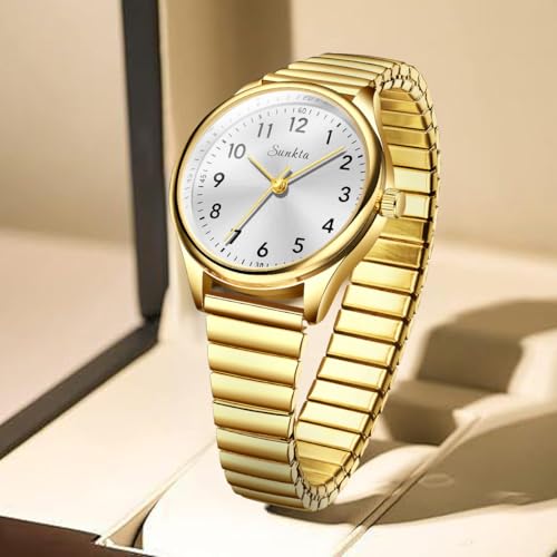 Image of LIGE Luxury Watches for Women Easy Reader Analog Ladies Waterproof Quartz Watches with Stainless Steel Case Wrist Watch