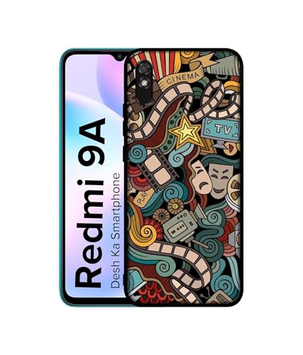 Image of Movies Design Premium 2D Printed Metal Back Case Cover for Mi Redmi 9A / 9A Sport / 9i / 9i Sport