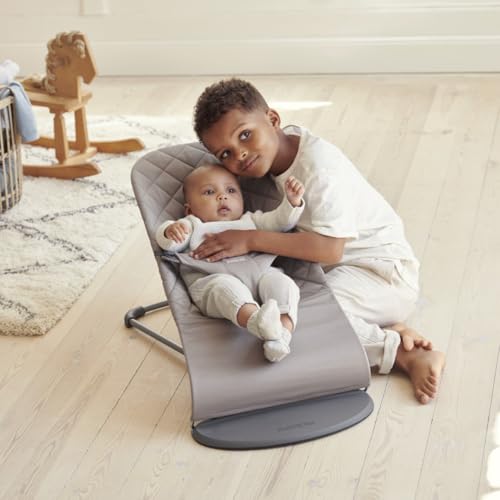 BabyBjörn Transat Bliss, Tissé, Matelassage classique, Gris sable – vue 5