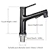 Decdeal Grifos de Cocina/Baño Extraíbles con 3 Modos de Rociado Grifo Giratorio...