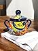Handmade Colorful Talavera Sugar Jar with Handles | Vibrant Multicolor Ceramic Jar with Lid