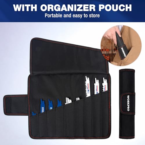 WORKPRO 32-Piece Reciprocating Sabre Saw Blades Set for Wood & Metal, with Organizer Pouch, Fits All Reciprocating Saw 7 WORKPRO 32-Piece Reciprocating Sabre Saw Blades Set for Wood & Metal, with Organizer Pouch, Fits All Reciprocating Saw - Image 7
