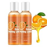 2PCS Orange Peeling Lotion, Body Peeling Lotion, Instant Exfoliation Dead Skin Remover Peeling Gel for Skin Body Face Neck Knees Foot