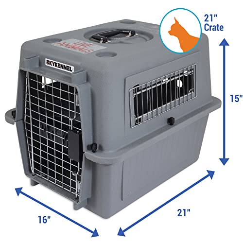 Petmate Sky Kennel Pet Carrier, 21 Inch whiskoftail