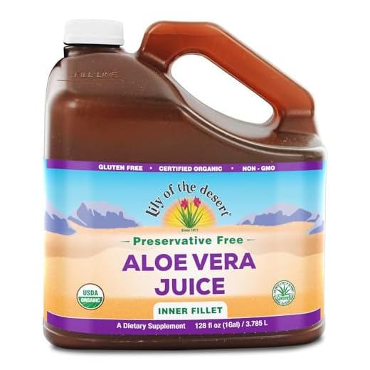 Lily Of The Desert Aloe Vera Juice Drink, Inner Fillet, Vegan Dietary & Immune Support, Antioxidant Beverage, Gluten Free Liquid Digestive Aid, No Water Added, 128 Fl Oz
