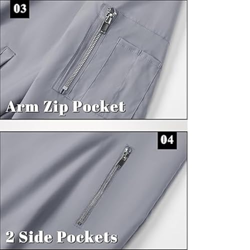 Image of MIA FASHION Winter Jacket For Men Puffer Jacket, Lightweight Transition Jacket Nylon Quilted standard length Puffer Jacket Full Sleeve Monsoon Jackets For Men