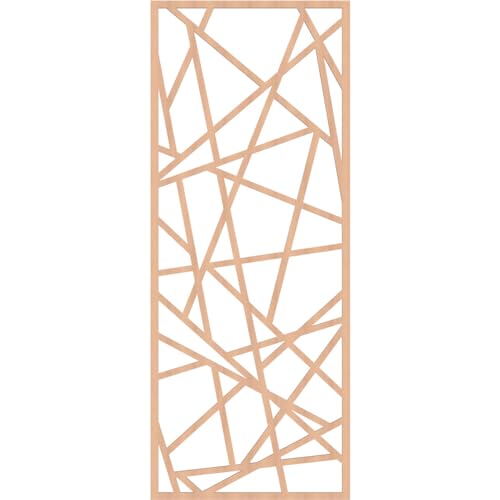 Image of Conway Decorative Pierced Fretwork Wood Wall Panels, 31 3 /8 inchW x 79 3 /8 inchH x 3 /8 inchT, Alder