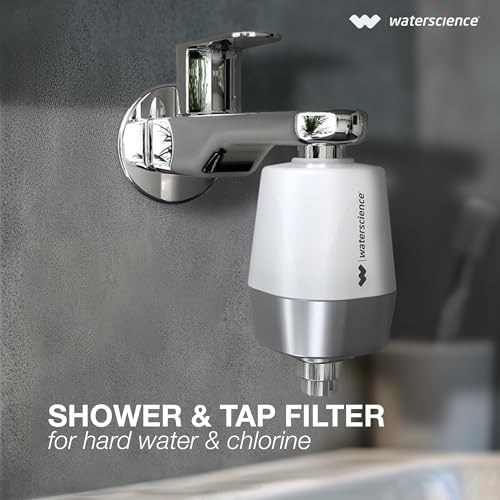 Image of WaterScience CLEO Hard Water Softener for Tap and Shower | Shower Filter for Bathroom | Hard Water Filter for Tap | for Municipal /Chlorine Water - CLEO-SFU-717