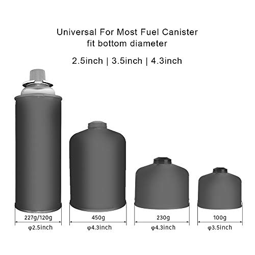 Caudblor Folding Universal Fuel Can Canister Stand, Tripod Stabilizer For Camping Stoves, Upgrade Compact Butane Gas Tank Bracket, Plastic Cylinder Cartridge Holder, Footrest For Outdoor Hiking Stove #TOP4