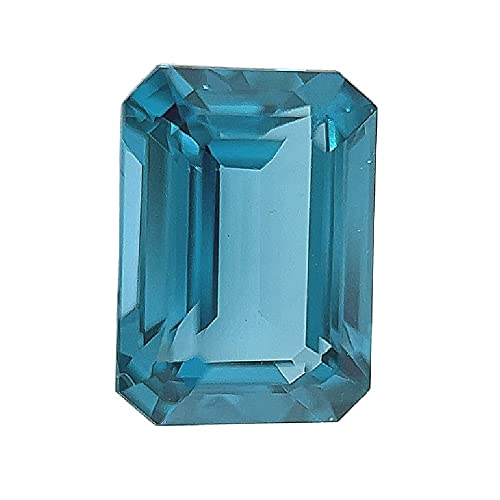 Instagem Lab Grown London Blue Topaz Spinel - Emerald Cut - AAA - Finest German Cut Gemstones from 7x5mm - 14x10mm