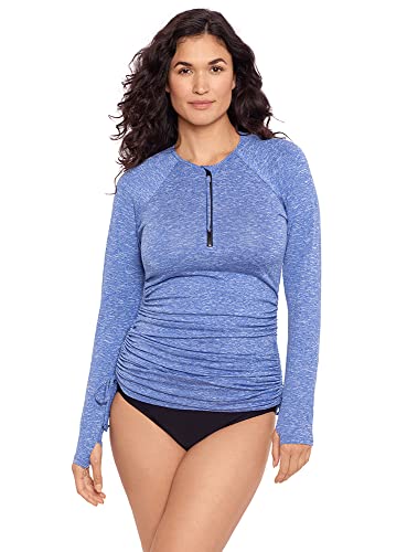 Tunique de plage Reebok vêtement de bain bleu chiné sport taille L