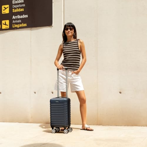 Miniatura 8 de Numada- Maleta De Viaje Cabina 40x25x20cm 20l Upfly Underseat 16 Xxs Con Ruedas Desmontables. Maleta Cabina Abs Ideal Como Equipaje De Mano Para Ryanair, Vueling O Easyjet Azul Marino