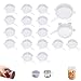 Couvercle Silicone Alimentaire ecologiques Elastiques Extensibles reutilisables sans BPA Lave Vaisselle Couvercle boites d'aliments pour Animaux bocaux en Verre Pots de Yaourt (18)