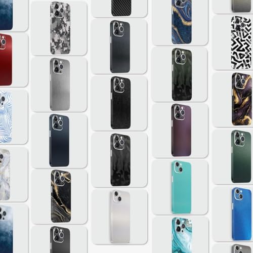 TF Skins Skins kompatibel mit iPhone 16 Pro Max, Skin Schutzfolie 360° Full Coverage Schutz, super dünn und resistent. Folien Case/Hülle (Matt Schwarz)