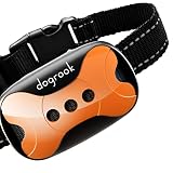 DogRook Dog Bark Collar- Humane Anti Barking Training Collar - Vibration No Shock Dog Collar - Stop