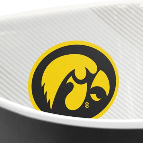 Image of YouTheFan NCAA Iowa Hawkeyes Officially-Licensed Large Party Bowl - 100% Melamine, Dishwasher Safe, BPA Free - Holds Large Bag of Chips - Sleek Design - Perfect for Game Day or Any Day