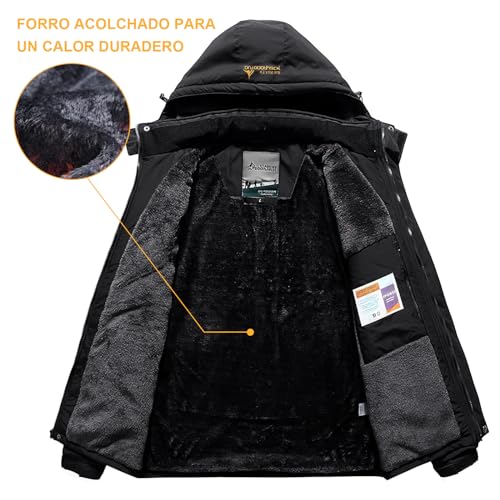 Recopilación de Ropa impermeable y de nieve para Hombre Top 10. 30 Ropa impermeable y de nieve para Hombre marca RUIAO (3)