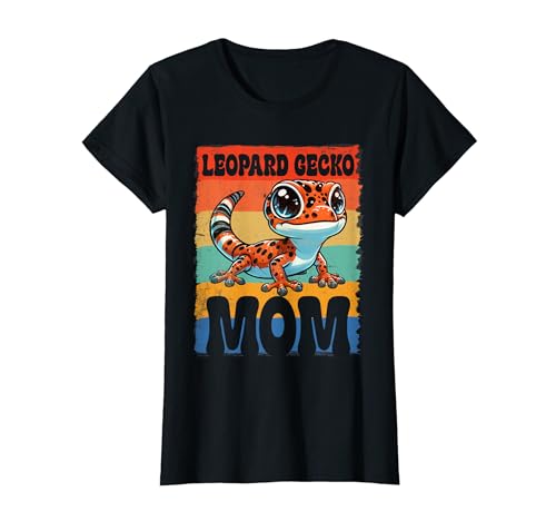 Leopard Gecko Mom Shirt Women Kids Girls Best Gecko Mom Ever Maglietta