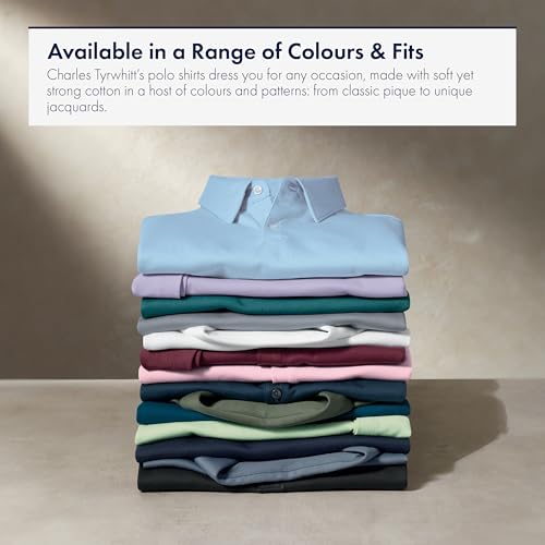 Charles Tyrwhitt Polo Shirts para Hombre – Polo Inteligente de Manga Corta – Jersey de Algodón con Cuello – Estilizado y Transpirable miniatura 7