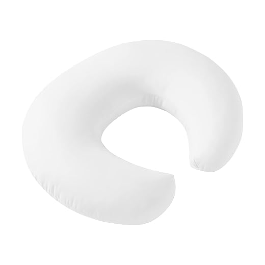 Nursing Pillow and Positioner with Minky Cover for Breastfeeding and Bottle Feeding, Propping Baby, Tummy Time, Baby Sitting Support, Awake-Time Support (Pillow Only, 22" x 17.7" x 5.9")