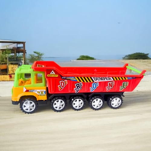 Image of Stylbase Dumper Truck Toy for Kids | Pull Back Friction Powered Baby Toy Car with Wheels | Durable Vehicle Toys for Boys | Birthday Gift for Kids 2-5 Years | Toys for 4+ Year Boy (Color Vary)
