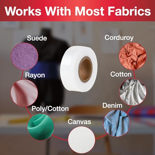 SINGER 00240 Heavy Duty Iron-On Fusing Web, Fabric Adhesive,