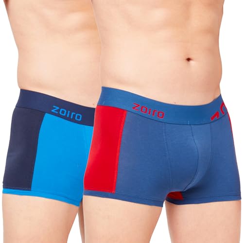 Image of Zoiro Men's Soft Cotton Blend Solid Trend Trunk (Pack of 2) |Colours May Vary