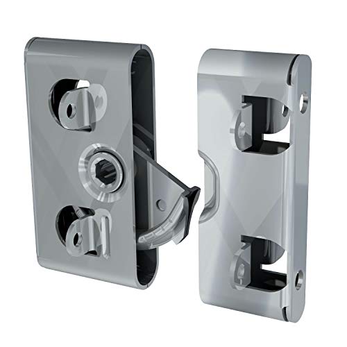 Image of Southco Heavy Duty Roto Lock Kit - Concealed Panel Fastening Draw Latch Coffin Lock Shallow Tab - R2-0257-02 & R2-0259-02