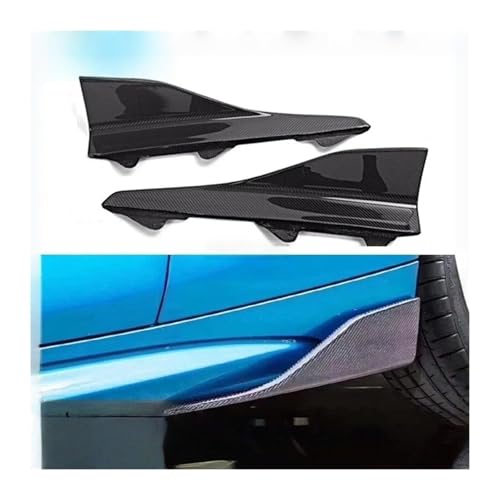 Compatible for BMW E60 M5 F10 G30 F22 F23 F87 M2 F32 F33 F36 F82 M4 E90 E92 F30 M3 Carbon Fiber Side Skirts Sport Styling Side Spoiler(Gloosy Black)