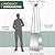 Pamapic Patio Heater, 48,000 BTU Pyramid Flame Patio Outdoor Heater with Cover, Quartz Glass Tube Stainless Steel Propane Heater with Wheels (Stainless Steel Color)