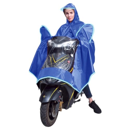 Vestes imperméables de moto et poncho de pluie avec fente rétroviseur pour conduite de nuit