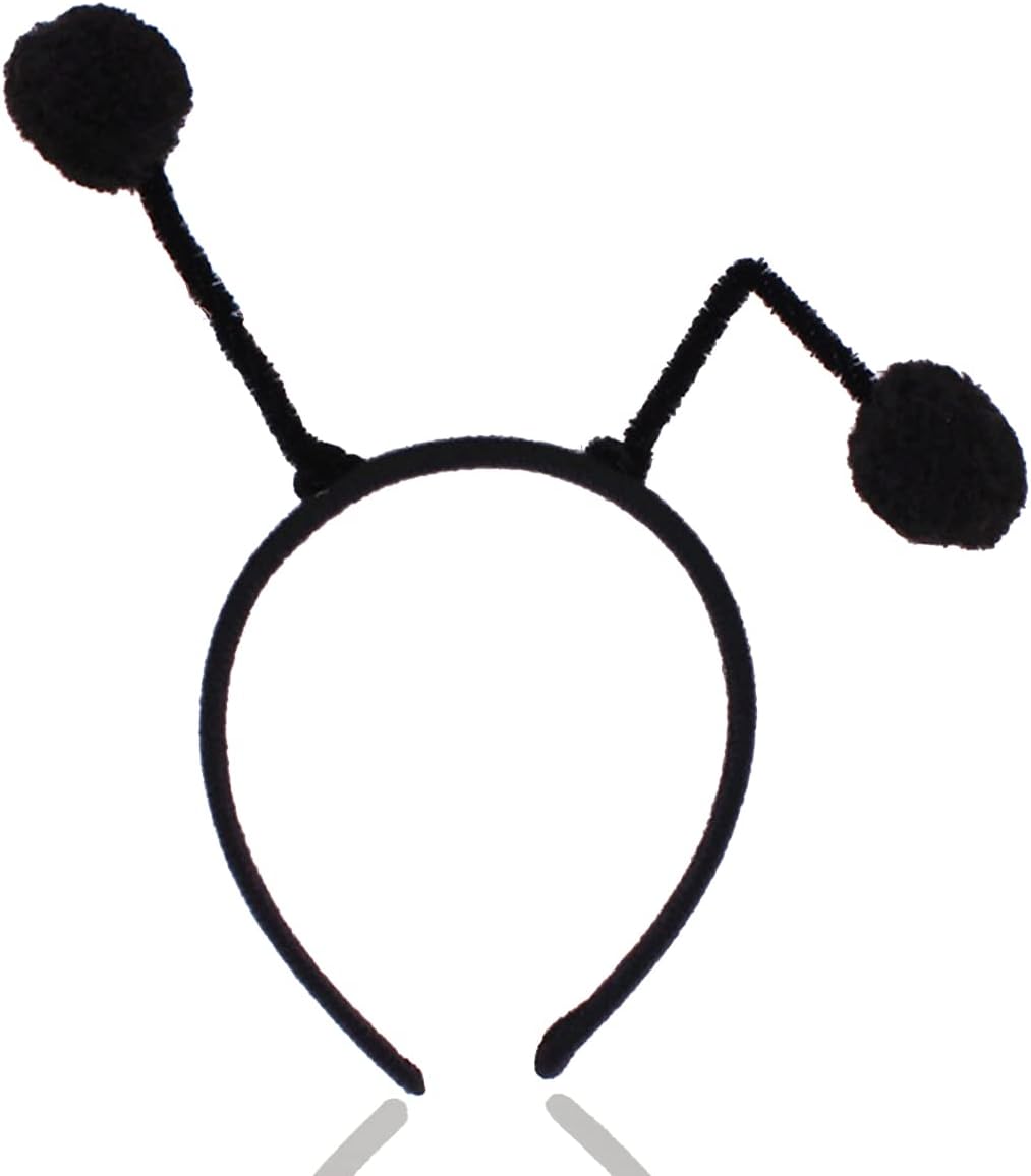 Bug, Worm, Ladybug, and Bumble Bee Themed Headbands and Hairbands for Women - Ant, Bumblebee, Alien, and Snail Costume Accessories for Halloween