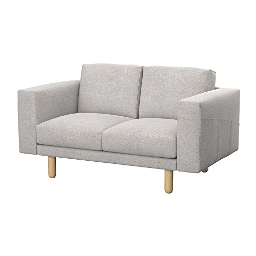 Soferia - IKEA NORSBORG Funda para sofá de 2 plazas, Naturel Beige