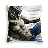 The Best Space Boyfriend Garrus Velvet Throw Pillow Covers Cozy Square Throw Pillowcases Home...