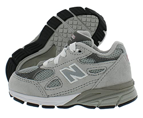 Image of New Balance 990 v3 Infant /Toddler Shoes Size 8, Color: Grey /Grey /Cement Grey