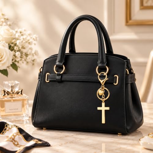 Cross Keychain Bag Charm for Women Christian Religious Gifts Easter Jesus Keychain for Women Purse Handbag Car Keys - Image 3