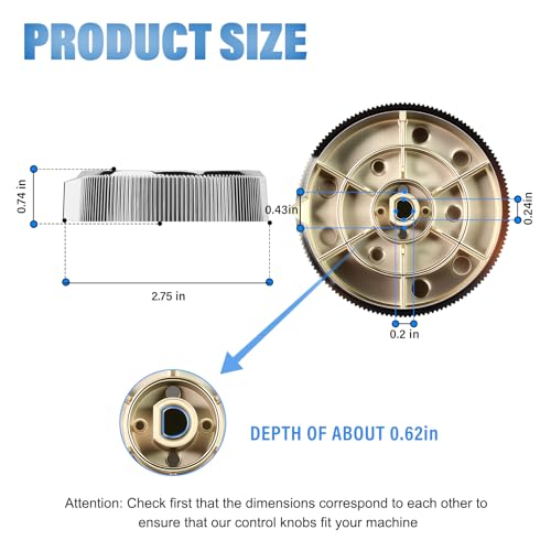 Boutons W11675852 de commande compatibles sèche-linge Maytag et Whirlpool