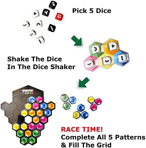 The Happy Puzzle Company | The Genius Gems Board Game | Master Over 10,000 Puzzles - Show off your Strategic Planning - Kids Board Games - Smart Games for Smart Minds - Ages 8+