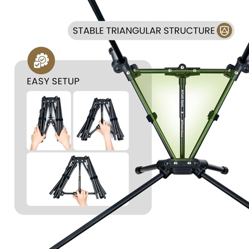 Image of ONETIGRIS Tigerblade High Back Camping Chair with Pillow Design, Comfortable Widened Seat Folding Chair