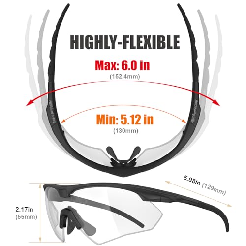 Image of HTS HUNTERSKY S53 Anti Fog Tactical Shooting Range Safety Glasses ANSI Z87.1 Ballistic Eye Protection Hunting Airsoft Riding