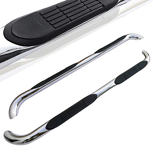 Spec-D Tuning SSB3-BW16398S2-WB Mercedes-Benz Ml-Class W164 Chrome 3" Stainless Nerf Side Step Bars