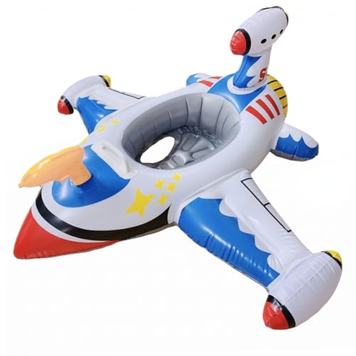 Flotteur de piscine bébé avion bleu pour s'amuser tout l'été à la plage