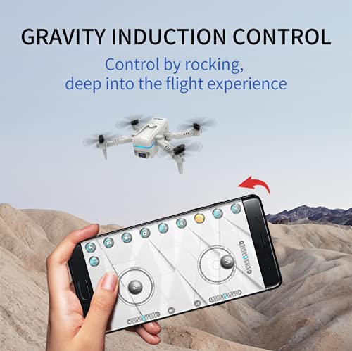 LVOD Drone com camera HD, H6 Mini Drone 4k 480p Wide Angle Camera Dron Wifi Fpv Modo de retenção de