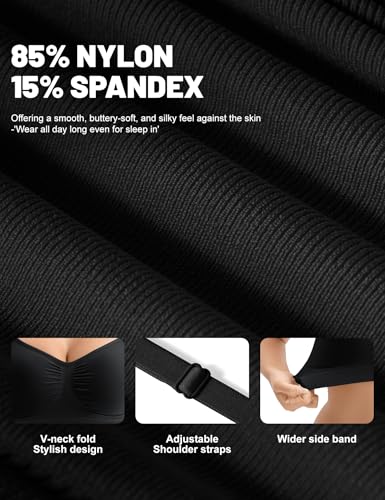 Bralettes for Women with Support Comfortable Bras No Underwire Seamless Everyday Bras4