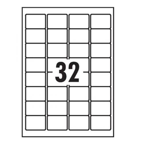 100 Sheets of A4 Sticky Integrated Labels from 1 Label Per Sheet to 84 Labels Per Sheet Multi Purpose (32 Labels Per Sheet)