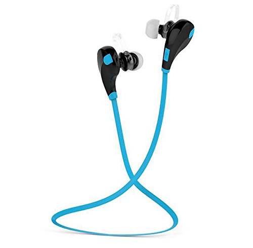 XFT&HU QY7 Mini Wireless Bluetooth Stereo Sports Headset Headphone for Smart Phones (Blue)